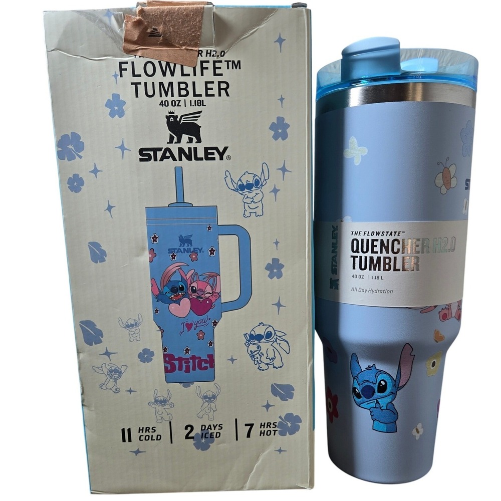 Stanley‎ Quencher H2.0 Flowstate Tumbler 40oz Stitch & Flowers Limited Edition